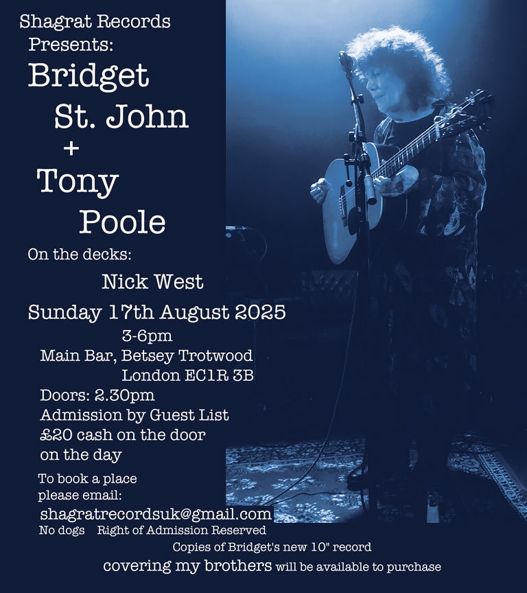 Bridget St. John + Tony Poole at The Betsey Trotwood Flyer